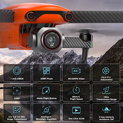 Autel Robotics EVO Lite Plus Premium Bundle 6K HDR Drone Orange