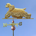 American Cocker Spaniel Hand Carved & Painted Weathervane Buff 22 Inch