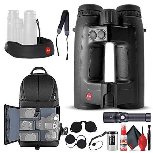 Leica 10x42 Geovid 3200.COM Waterproof Rangefinder Binocular Black