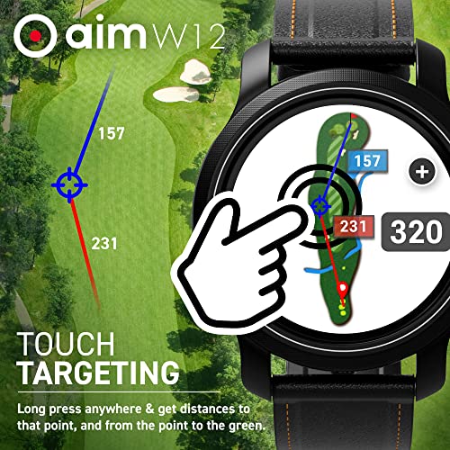 Golf Buddy Aim W12 Golf GPS Watch Black
