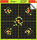 Splatterburst Targets Self-Adhesive Shooting Targets 12x12 inch Fluorescent Yellow Black Chartreuse Red