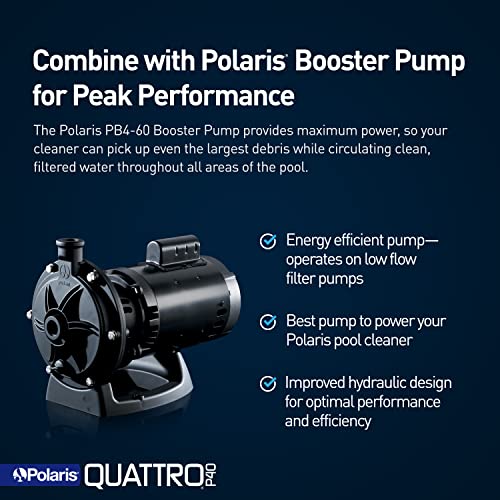 Polaris Quattro P40 Pressure Side Pool Cleaner White