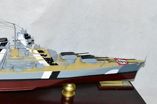Squadron Nostalgia LLC Bismark WWII German Battleship 36-Inch Mahogany Model