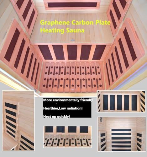 Kang Share Infrared Sauna Room 1260W Graphene Carbon 1 Person Canadian Hemlock KSH-A01