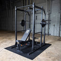 Rugged Strength & Fitness Power Rack with Extended Half Rack Package Black