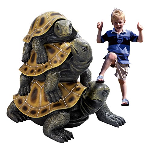 Design Toscano Giant Threes a Crowd Turtle Statue Giant
