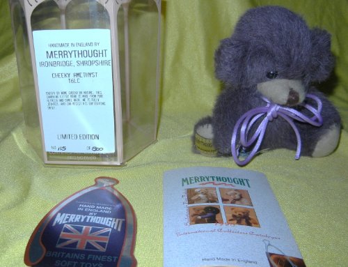 Merrythought Cheeky 6" Amethyst Bear Limited Edition