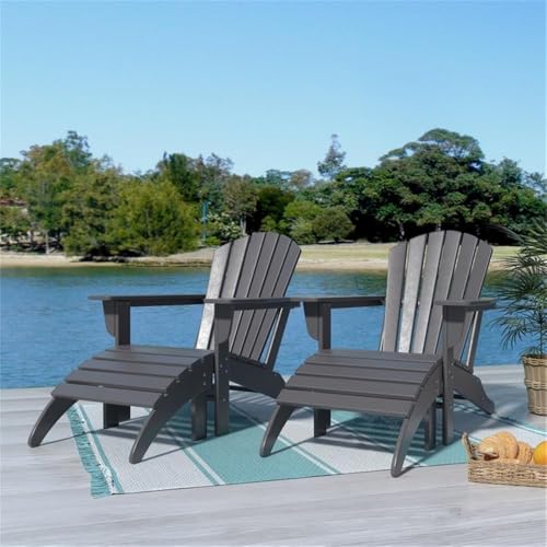 Afuera Living Portside 4-Piece Chair and Ottoman Set Green