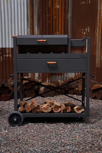 Ñuke Delta Gaucho Firebox Grill Authentic Argentine Outdoor Cooking Charcoal Black