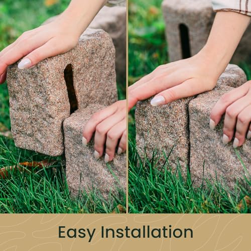 Beuta Landscaping Lawn Garden Edging Border 40Pc Sandstone
