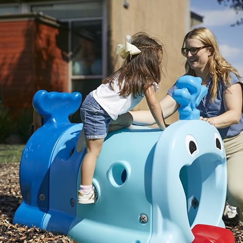 ECR4Kids Willow Climb-N-Crawl Whale Junior Play Structure Blue