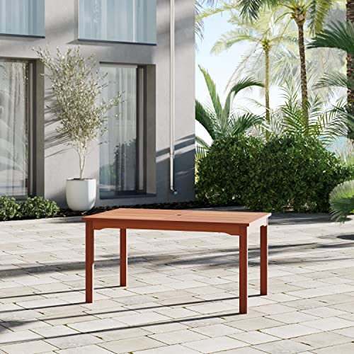 Amazonia Bahamas 5-Piece Eucalyptus Rectangular Dining Set Black