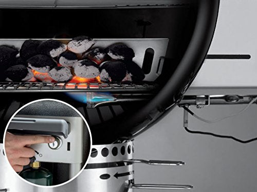 Weber Performer Deluxe 22-Inch Charcoal Grill with Touch-N-Go Gas Ignition Black