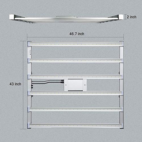 AGL V6-Pro Full Spectrum LED Grow Light for Hydroponics