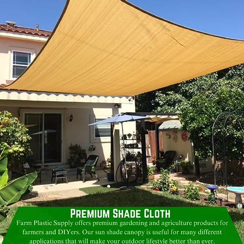 Farm Plastic Supply Sand/Tan Shade Cloth 85% 20' x 200'
