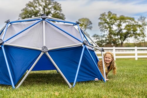 Jack and June Jungle Gym Canopy Set Outdoor Play UV-Resistant Blue/Grey