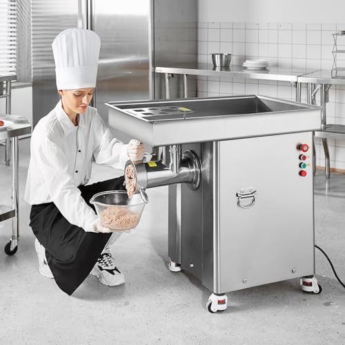 VEVOR Commercial Electric Meat Grinder 4000W Stainless Steel Silver