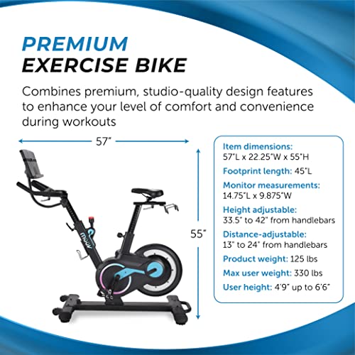 Stamina müüv Bike Exercise Bike with Wireless Bluetooth Smart Mount Black