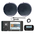 Enrock Marine JBL Wake Series R4500 Marine USB Bluetooth Radio Receiver with Speakers and Remote Black