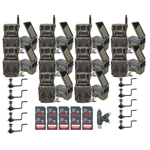Stealth Cam Revolver 40MP Pro 360-Degree Cellular Trail Camera Bundle (10-Pack)
