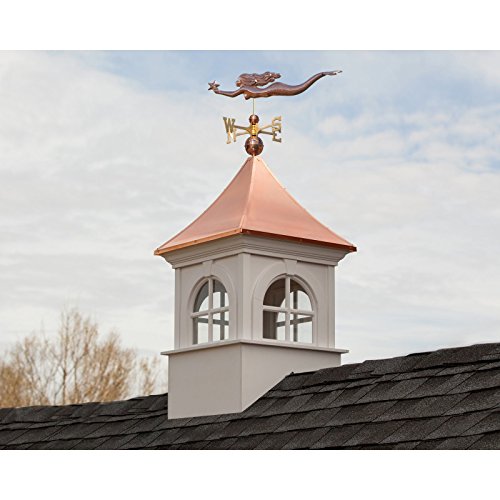 Good Directions Smithsonian Fairfax Vinyl Cupola with Copper Roof 48" x 80