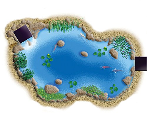 Aquascape Complete Waterfall Kit with 16 Feet Stream Medium Black