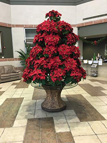 Creative Displays Inc Full Round Poinsettia Tree Rack Display 1056 Green 5.5 Ft