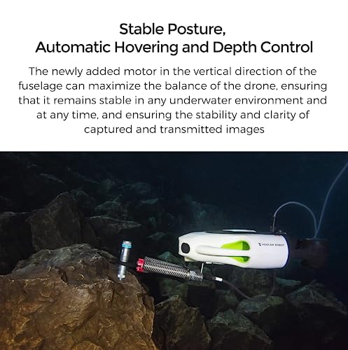 Camoro BW Space Pro Max Underwater Drone with Gripper Claw & 4K Camera Orange-100M