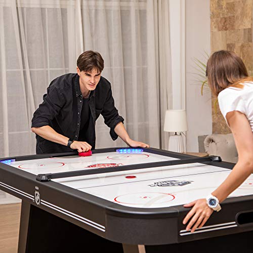 EastPoint Sports Triple-Deke Hover Hockey Table with LED Scoring and Sounds, Power Play Pro 84