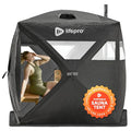 LifePro Outdoor Sauna Tent with Wood Stove Black