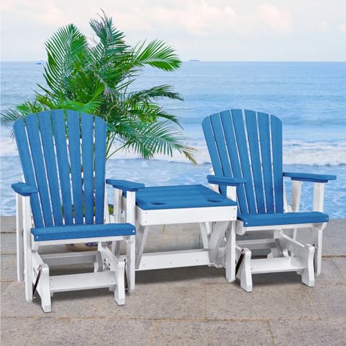 American Furniture Classics Double Center Table Glider Blue
