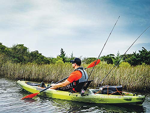 Perception Kayaks Pescador 12 Sit on Top Fishing Kayak | Front Storage Well, Rear Storage, Dual Rod Holders | 12ft | Dapper