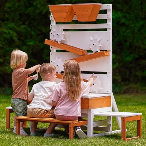 Avenlur Wooden Water Table for Kids 3+ - Large Indoor/Outdoor Play