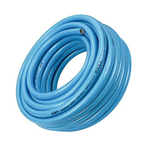 C/H PVC Garden Fiber Braided Water Hose Pipe 30M Blue