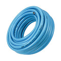 C/H PVC Garden Fiber Braided Water Hose Pipe 30M Blue