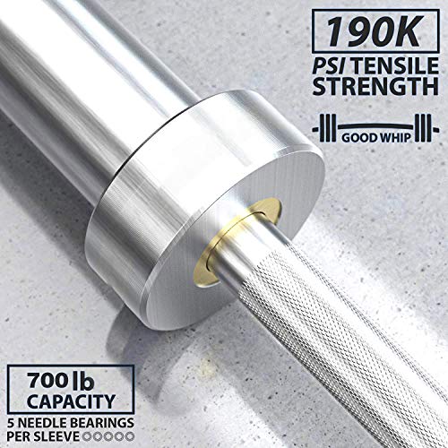 IFAST Home Gym 100LB Olympic Weight Set with 7Ft Barbell Bar