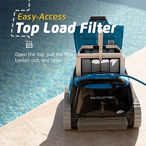 Dolphin Nautilus CC Pro Robotic Pool Vacuum Cleaner Bundle Black