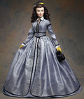 Franklin Mint Heirloom Scarlett O'Hara Vinyl Portrait Doll Slate-Blue