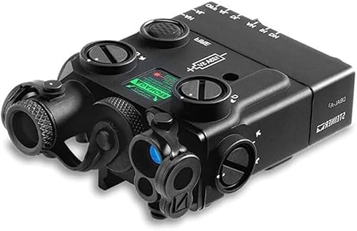 Steiner eOptics DBAL-A3 Dual Beam Aiming Laser Sight with Visible and IR Beams, Green Laser, Black