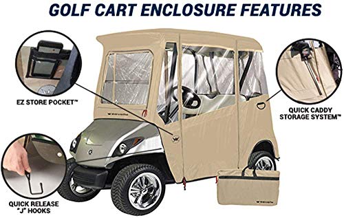 Eevelle Greenline 2 Passenger Yamaha Drive Golf Cart Enclosure Navy