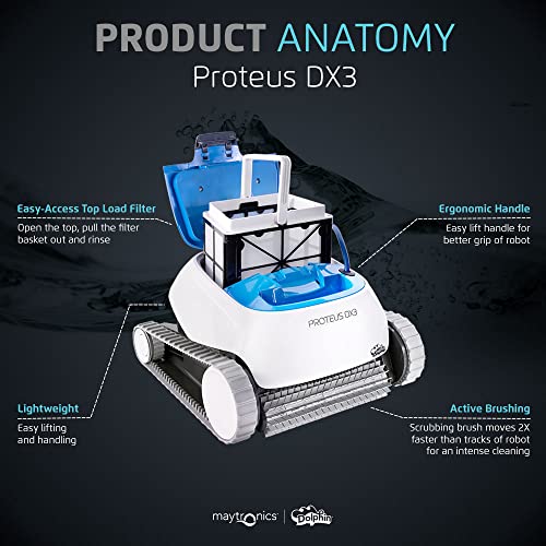 Dolphin Proteus DX3 Robotic Pool Vacuum Cleaner Multicolor