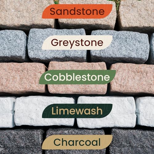 Beuta Landscaping Lawn Garden Edging Border 40Pc Sandstone
