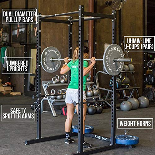 FringeSport Free Standing Squat Cage Black
