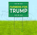 TampaPrinting Farmers for Trump Yard Sign 18" x 24" with Metal Step Stake