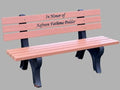 Generic Memorial Park Bench Recycled Plastic Walnut