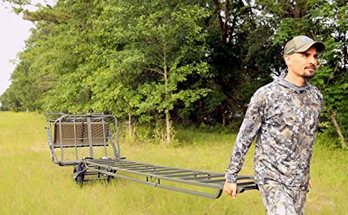 Gray Fox Heavy Duty Game Cart Hauler for Hunting Equipment Gray
