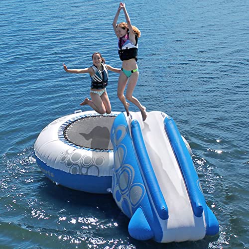 RAVE Sports O-Zone Plus Water Bouncer with Slide White/Blue