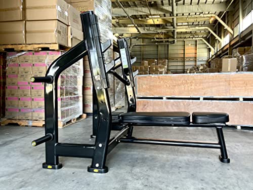 Ryan Sherwood Olympic Bench Chest Press with 4 Long External Storage Weight Horns Black