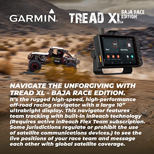 Wearable4U Garmin Tread XL Baja Race Edition Off-Road GPS Navigator with Earbuds Bundle