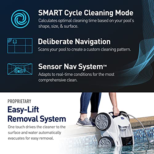 Polaris VRX iQ+ Smart Robotic Pool Cleaner with iAquaLink Control White